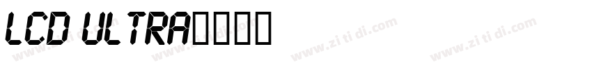 LCD Ultra字体转换